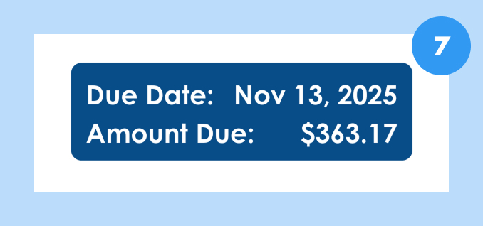 electricity bill due date section