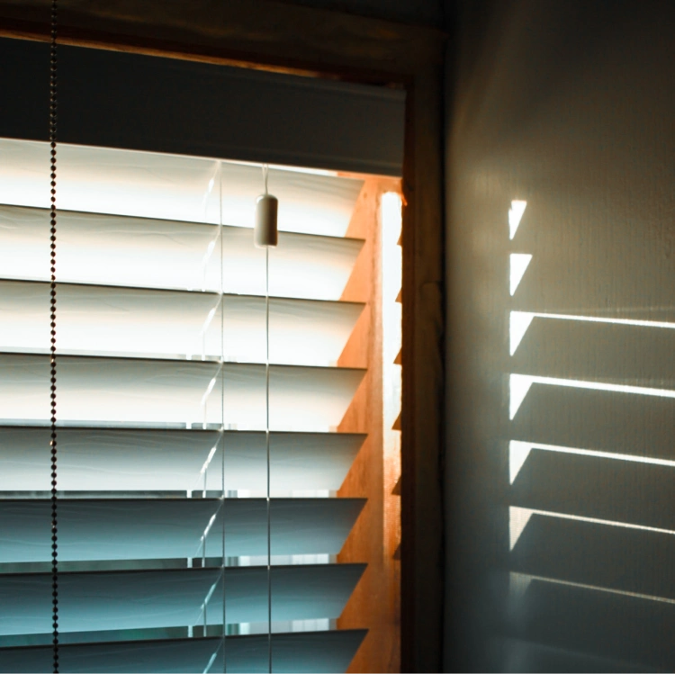 keep blinds closed to save energy