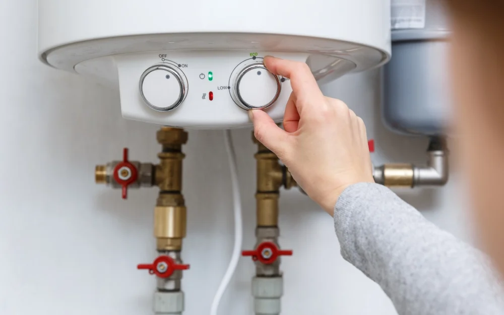 adjusting water heater temperature