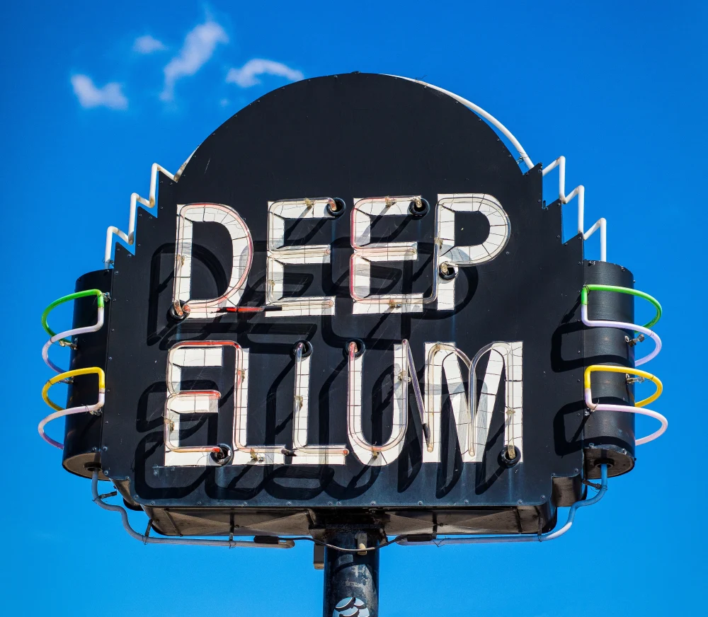 deep ellum sign in dallas texas