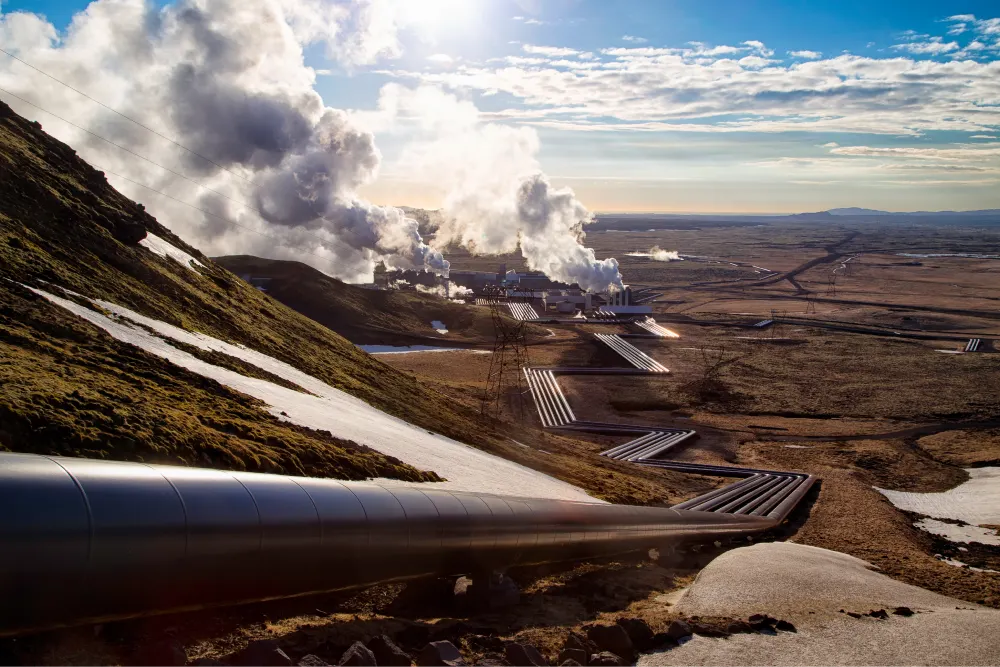 geothermal electricity plant
