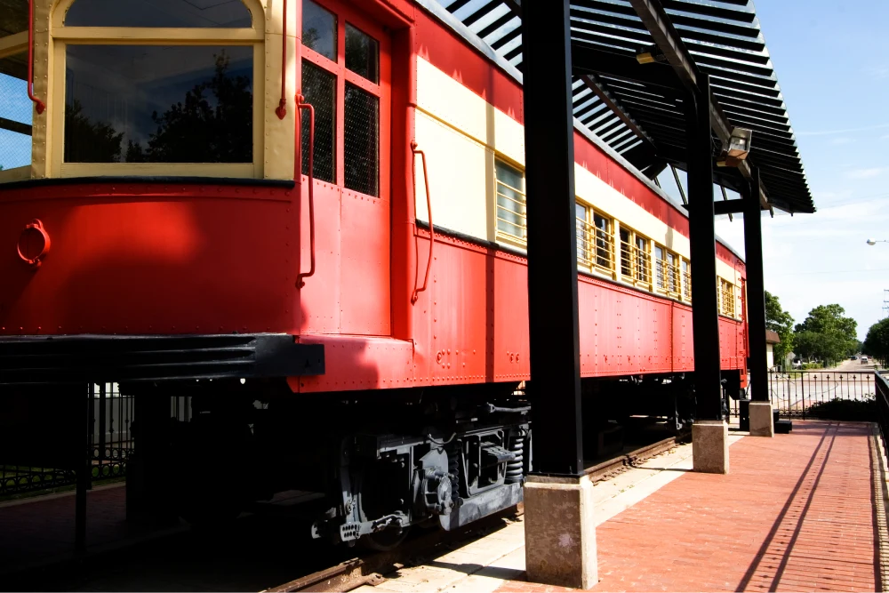 old train in Plano Texas