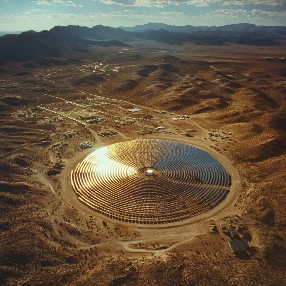 concentrated solar power array