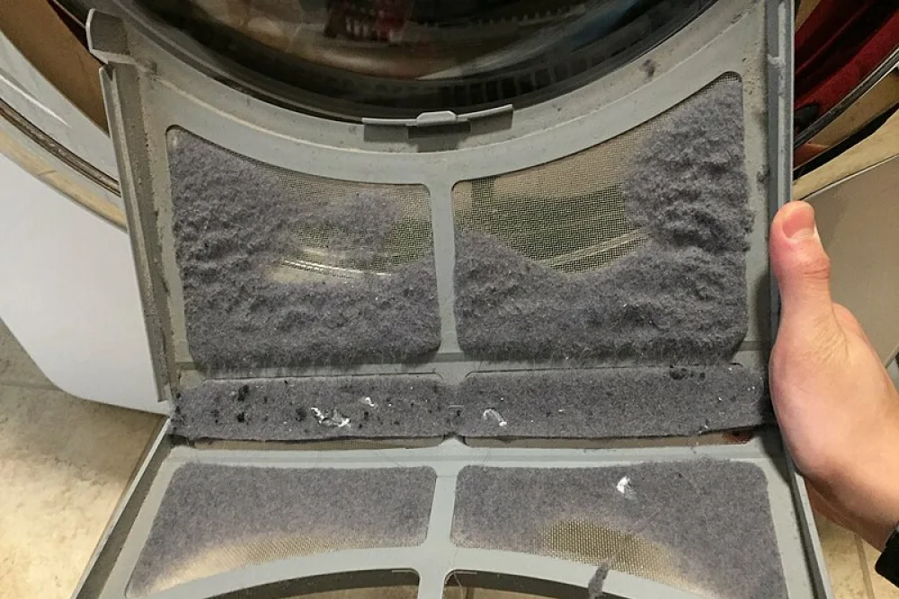 how to clean lint trap on dryer