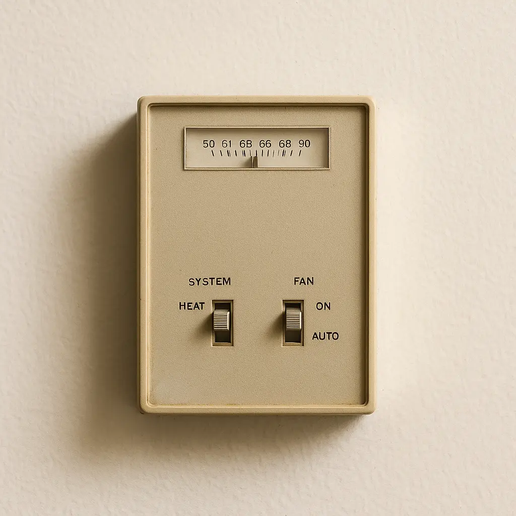 chat gpt generated image of an old thermostat