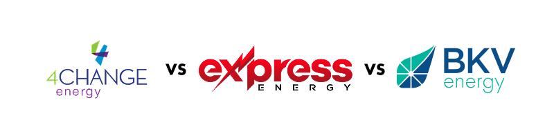 4change energy vs express energy vs bkv energy