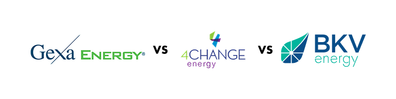 gexa energy vs 4change energy vs bkv energy
