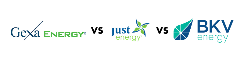 gexa energy vs just energy vs bkv energy