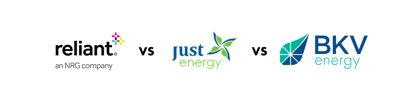 reliant energy vs just energy vs bkv energy