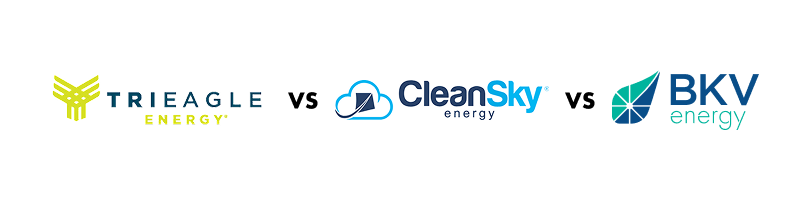 trieagle energy vs cleansky energy vs bkv energy