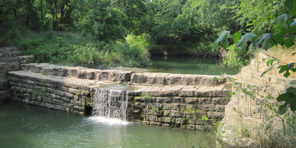 allen texas train water station