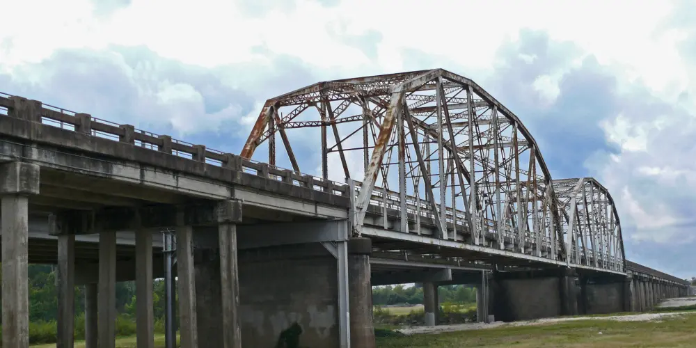 san jacinto bridge in humble, texas