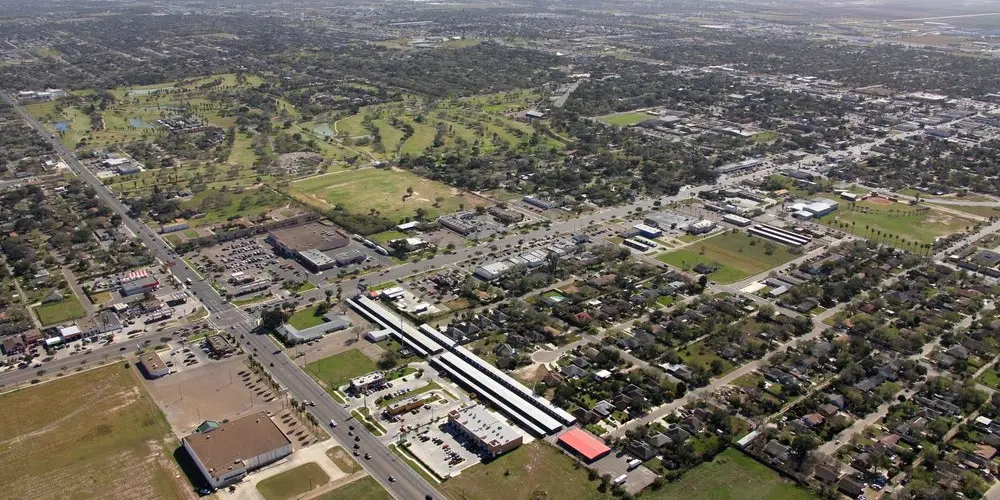 mission, texas from an aerial view