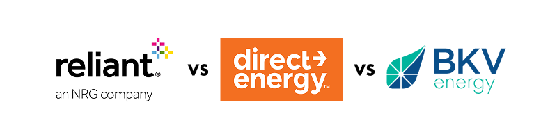 reliant energy vs direct energy vs bkv energy