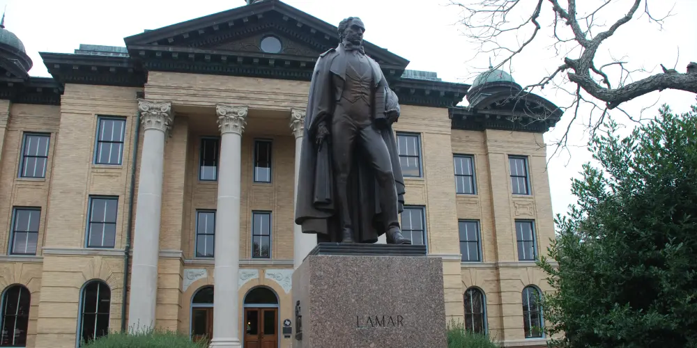 mirabeau lamar monumnet in Richmond, Texas