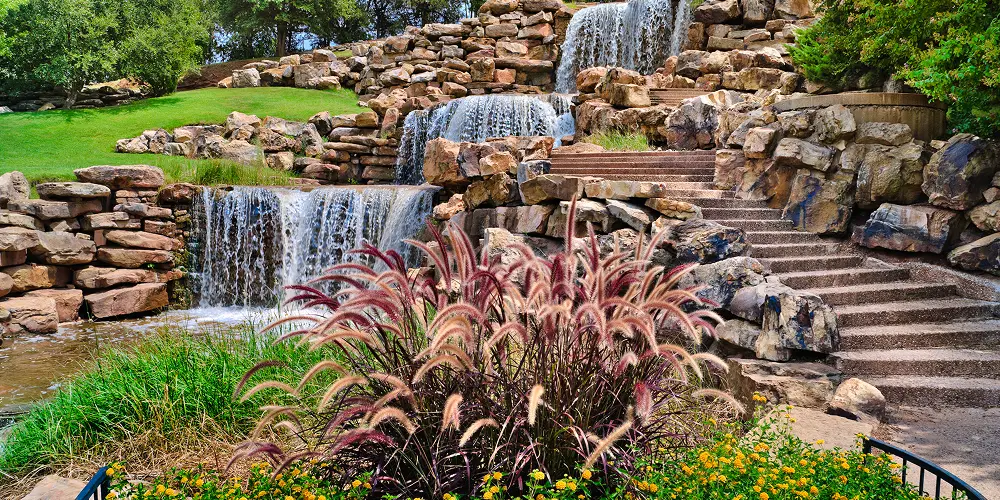 wichita falls texas waterfall garden