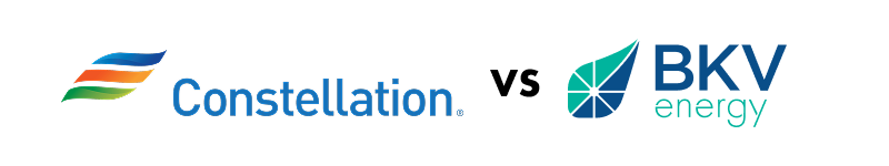 bkv energy vs constellation energy electricity rate comparison