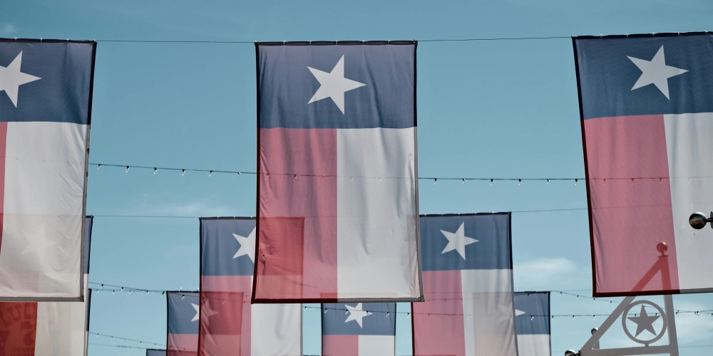 texas flags
